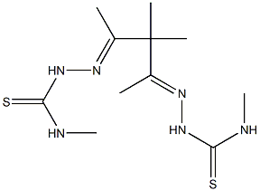 (2E,4E)-3,3-Dimethylpentane-2,4-dione bis(4-methyl thiosemicarbazone) Struktur