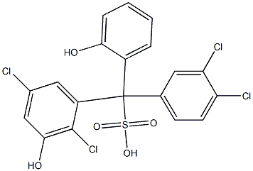 (3,4-Dichlorophenyl)(2,5-dichloro-3-hydroxyphenyl)(2-hydroxyphenyl)methanesulfonic acid