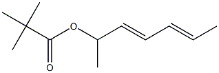 Pivalic acid (3E,5E)-3,5-heptadien-2-yl ester Structure