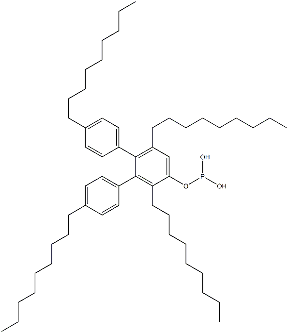 Phosphorous acid bis(4-nonylphenyl)2,5-dinonylphenyl ester Structure