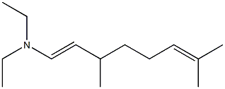 N,N-Diethyl-3,7-dimethylocta-1,6-dien-1-ylamine Structure