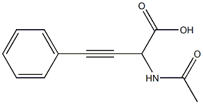 2-Acetylamino-4-phenyl-3-butynoic acid Struktur