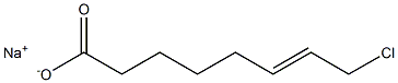 8-Chloro-6-octenoic acid sodium salt Structure