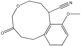  1-Cyano-12-methoxy-1,2,3,4,6,7,8,9-octahydro-5-benzoxacycloundecin-6-one