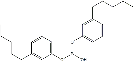 亜りん酸ジ(3-ペンチルフェニル) 化学構造式