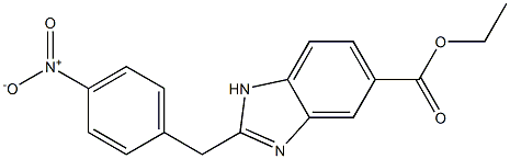 2-(4-Nitrobenzyl)-1H-benzimidazole-5-carboxylic acid ethyl ester Structure