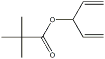 Pivalic acid 1,4-pentadien-3-yl ester Structure