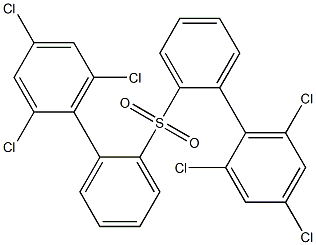 2,4,6-トリクロロフェニルフェニルスルホン 化学構造式