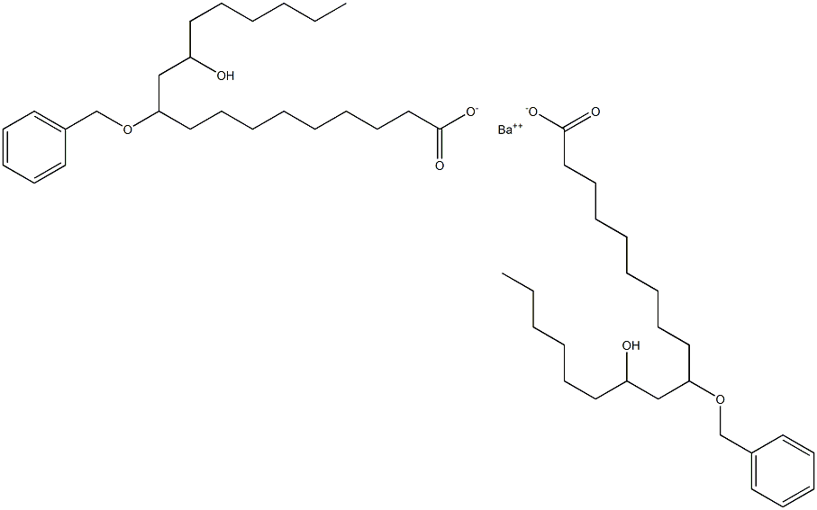 Bis(10-benzyloxy-12-hydroxystearic acid)barium salt