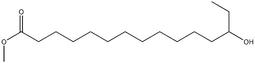 13-Hydroxypentadecanoic acid methyl ester 结构式