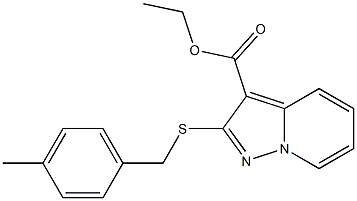 2-[[(4-Methylphenyl)methyl]thio]pyrazolo[1,5-a]pyridine-3-carboxylic acid ethyl ester