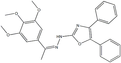 3',4',5'-Trimethoxyacetophenone (4,5-diphenyloxazol-2-yl)hydrazone Structure