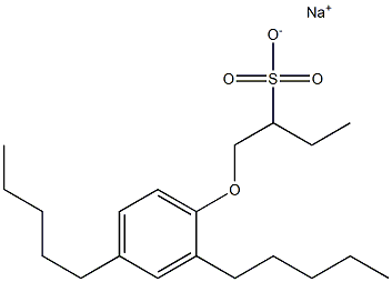 1-(2,4-Dipentylphenoxy)butane-2-sulfonic acid sodium salt