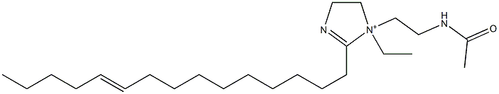 1-[2-(アセチルアミノ)エチル]-1-エチル-2-(10-ペンタデセニル)-2-イミダゾリン-1-イウム 化学構造式