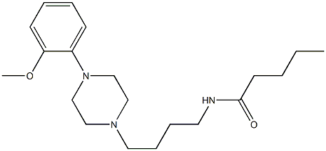 N-[4-[4-(2-Methoxyphenyl)-1-piperazinyl]butyl]-valeramide,,结构式