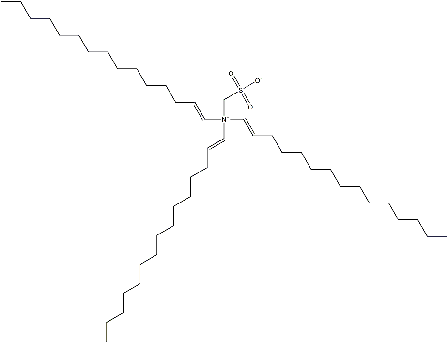 N,N-Di(1-pentadecenyl)-N-sulfonatomethyl-1-pentadecen-1-aminium Structure