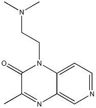 1-[2-(ジメチルアミノ)エチル]-3-メチルピリド[3,4-b]ピラジン-2(1H)-オン 化学構造式