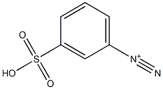 m-スルホベンゼンジアゾニウム 化学構造式