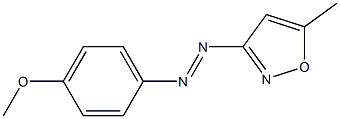 3-[(4-Methoxyphenyl)azo]-5-methylisoxazole Structure