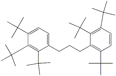 1-(2,3,4-Tri-tert-butylphenyl)-3-(2,3,6-tri-tert-butylphenyl)propane,,结构式