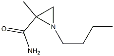 1-Butyl-2-methylaziridine-2-carboxamide Structure