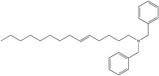(5-Tetradecenyl)dibenzylamine,,结构式