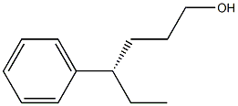 [S,(-)]-4-Phenyl-1-hexanol Structure