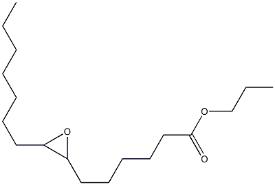 7,8-Epoxypentadecanoic acid propyl ester Structure