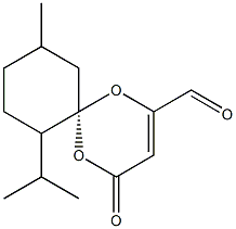 (6S)-7-Isopropyl-10-methyl-2-formyl-1,5-dioxaspiro[5.5]undec-2-en-4-one Structure