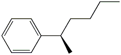 [R,(-)]-2-Phenylhexane Struktur