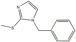 1-ベンジル-2-メチルチオ-1H-イミダゾール 化学構造式