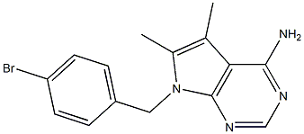 4-Amino-5,6-dimethyl-7-(4-bromobenzyl)-7H-pyrrolo[2,3-d]pyrimidine