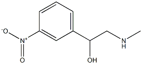 1-(m-Nitrophenyl)-2-(methylamino)ethanol Struktur