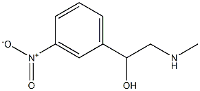 1-(m-Nitrophenyl)-2-(methylamino)ethanol 结构式