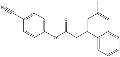 5-Methyl-3-phenyl-5-hexenoic acid 4-cyanophenyl ester