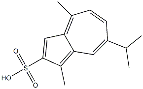 1,4-Dimethyl-7-isopropylazulene-2-sulfonic acid Struktur