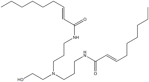 N,N'-[2-Hydroxyethyliminobis(3,1-propanediyl)]bis(2-nonenamide) Structure