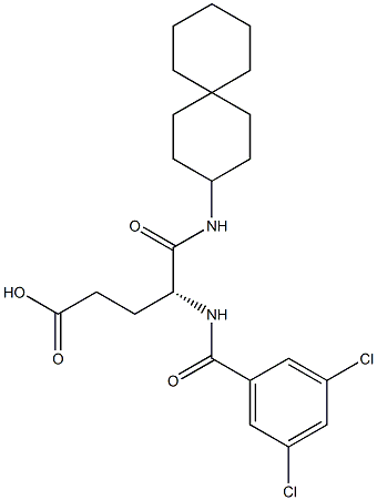  (R)-4-(3,5-Dichlorobenzoylamino)-5-oxo-5-(spiro[5.5]undecan-3-ylamino)valeric acid