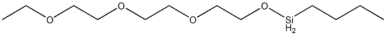 Butyl[2-[2-(2-ethoxyethoxy)ethoxy]ethoxy]silane Structure