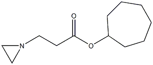 1-Aziridinepropionic acid cycloheptyl ester Structure