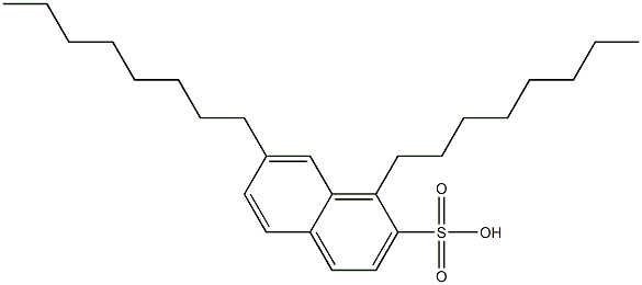 1,7-Dioctyl-2-naphthalenesulfonic acid Structure