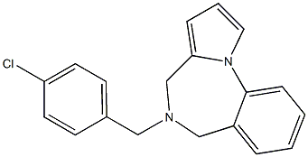 5-(4-Chlorobenzyl)-5,6-dihydro-4H-pyrrolo[1,2-a][1,4]benzodiazepine Structure