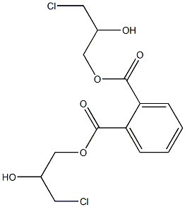 Phthalic acid bis(3-chloro-2-hydroxypropyl) ester,,结构式