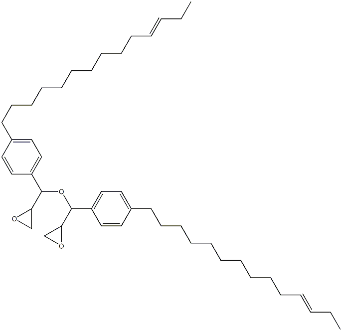 4-(11-テトラデセニル)フェニルグリシジルエーテル 化学構造式