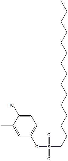 1-Pentadecanesulfonic acid 4-hydroxy-3-methylphenyl ester