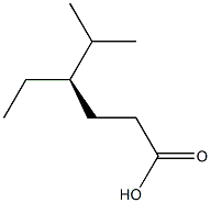 [R,(+)]-4-Isopropylhexanoic acid Struktur