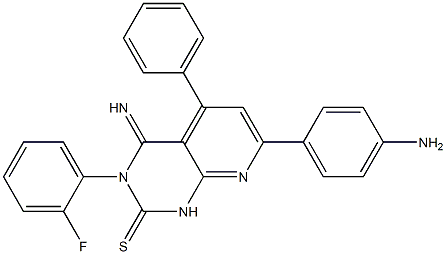 3,4-Dihydro-3-(2-fluorophenyl)-4-imino-5-phenyl-7-(4-aminophenyl)pyrido[2,3-d]pyrimidine-2(1H)-thione