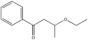 3-Ethoxy-1-phenylbutan-1-one Structure