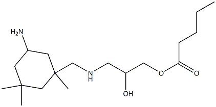 3-[[N-(3-Pentanoyloxy-2-hydroxypropyl)amino]methyl]-3,5,5-trimethylcyclohexylamine Struktur