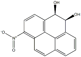 (4R,5S)-4,5-Dihydro-1-nitropyrene-4,5-diol 结构式